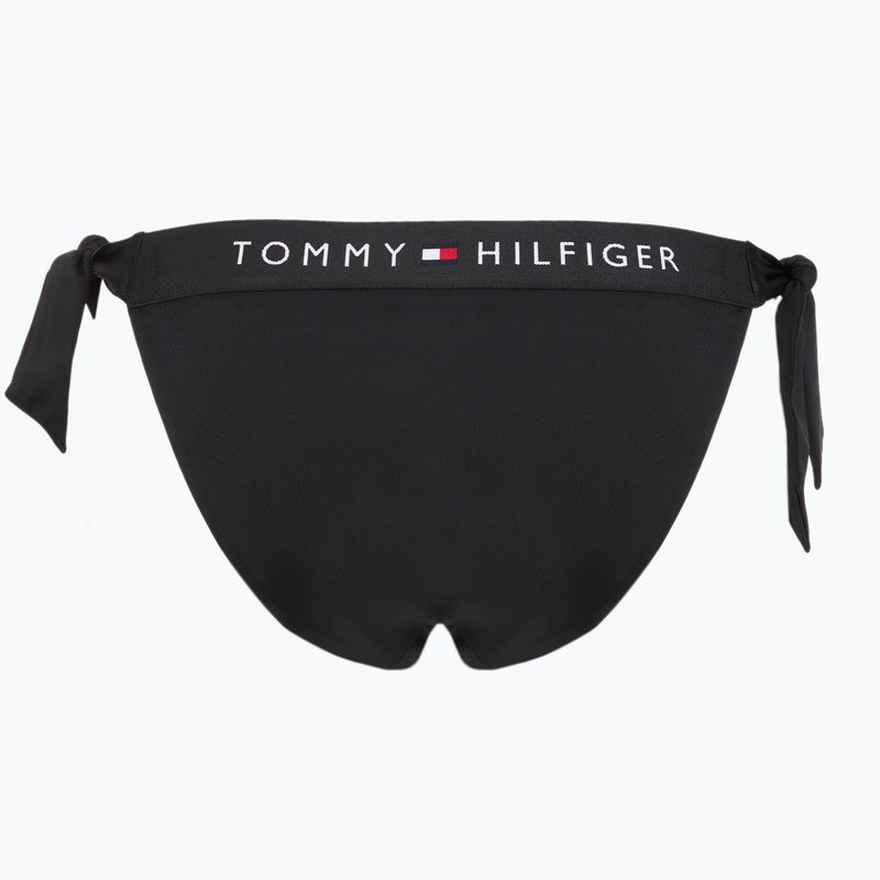 Tommy Hilfiger Side Tie Cheeky Badeanzug unten schwarz 2