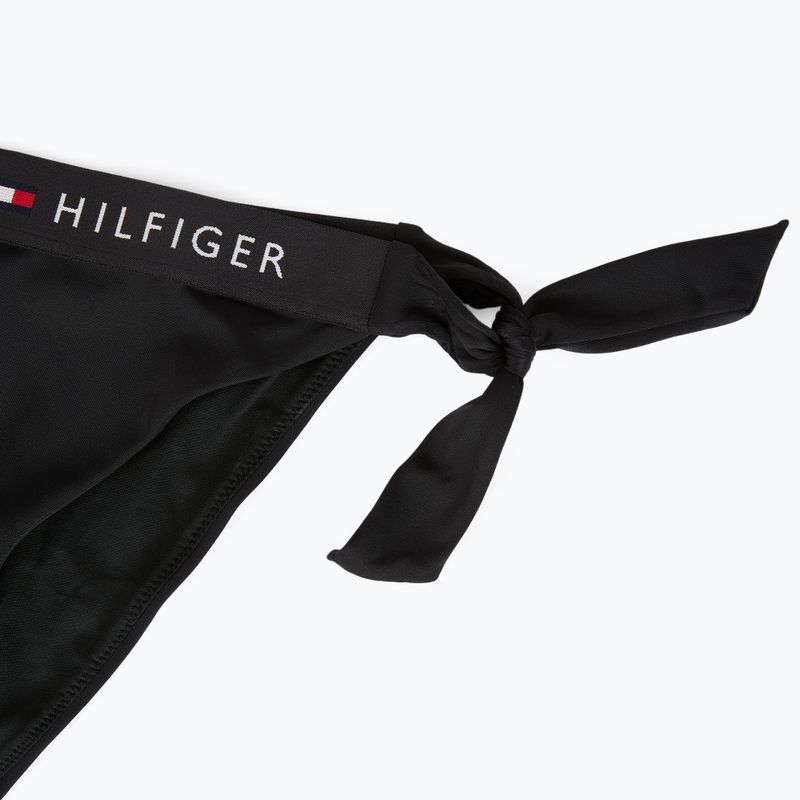 Tommy Hilfiger Side Tie Cheeky Badeanzug unten schwarz 3