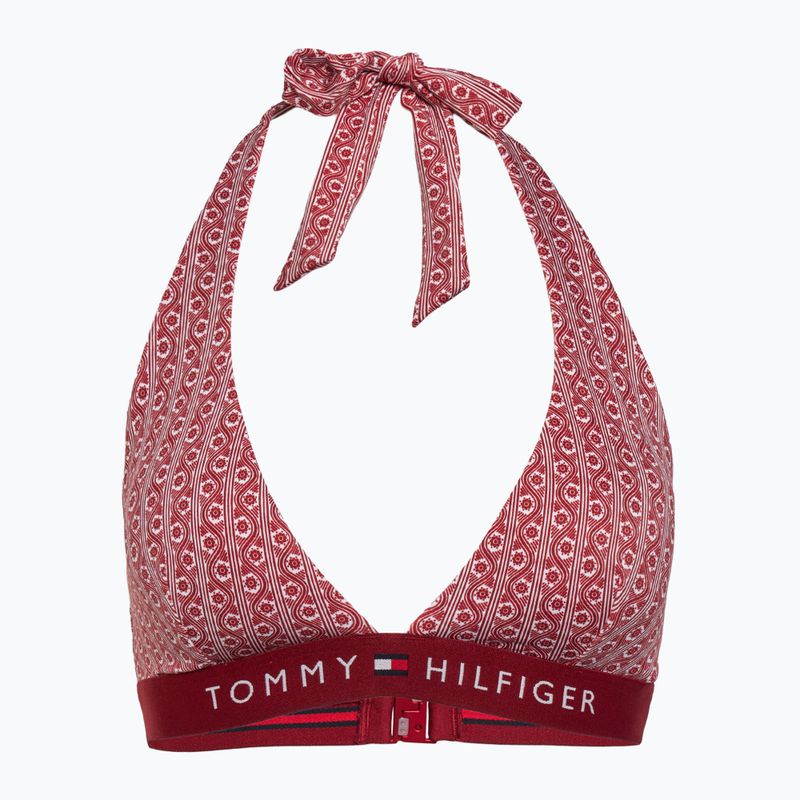 Bikini-Oberteil Tommy Hilfiger Halter Rp Print floral stripe regatta red