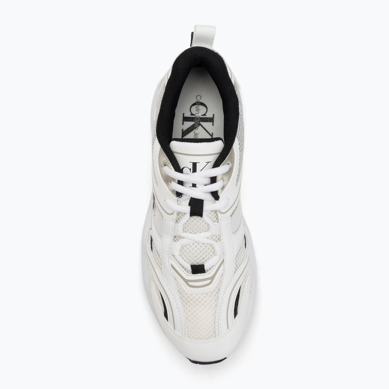 Calvin Klein Damen Schuhe YW0YW01807 Retro Tennis Mesh Ml hell weiß/schwarz 5