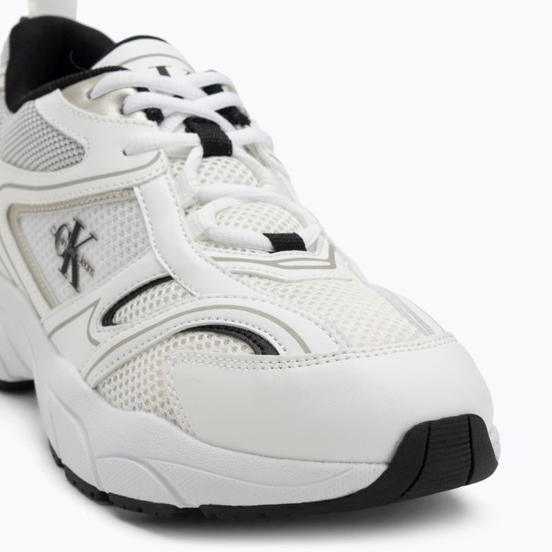 Calvin Klein Damen Schuhe YW0YW01807 Retro Tennis Mesh Ml hell weiß/schwarz 7