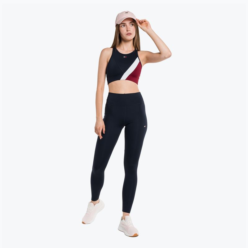 Tommy Hilfiger Mid Intensity Rwb Colour-Block blauer Fitness-BH 2