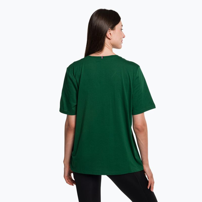 Tommy Hilfiger Damen Trainingsshirt Regular Th Monogram grün 3