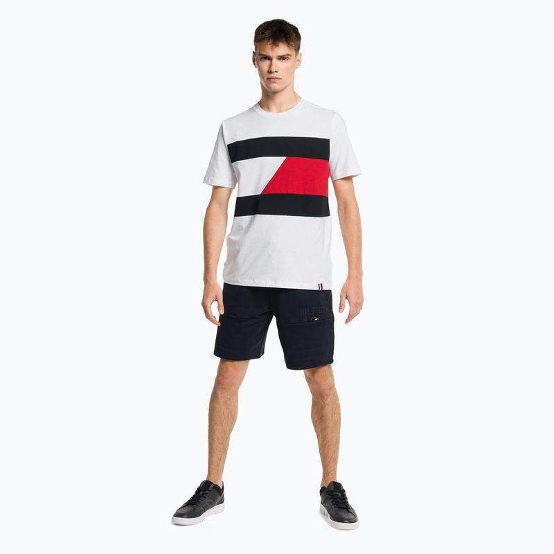 Tommy Hilfiger Herren Colorblocked Mix Media S/S Trainingshemd weiß 2