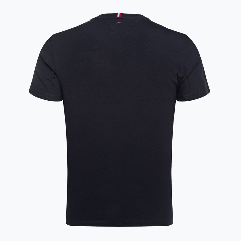 Tommy Hilfiger Herren Trainingshemd Colorblocked Mix Media S/S blau