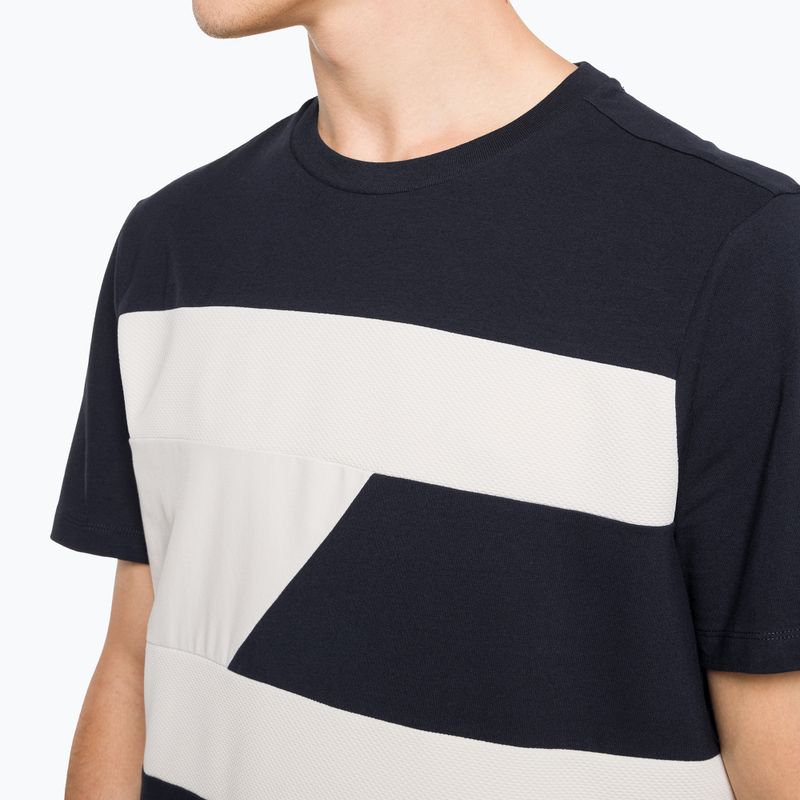 Tommy Hilfiger Herren Trainingshemd Colorblocked Mix Media S/S blau