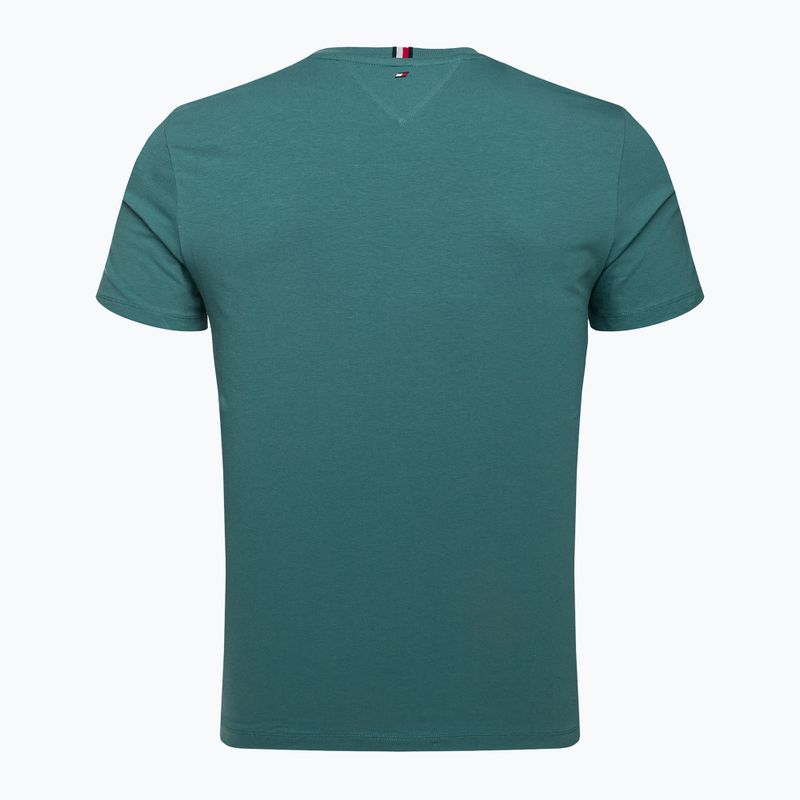 Tommy Hilfiger Herren-Workout-Shirt Textured Tape grün