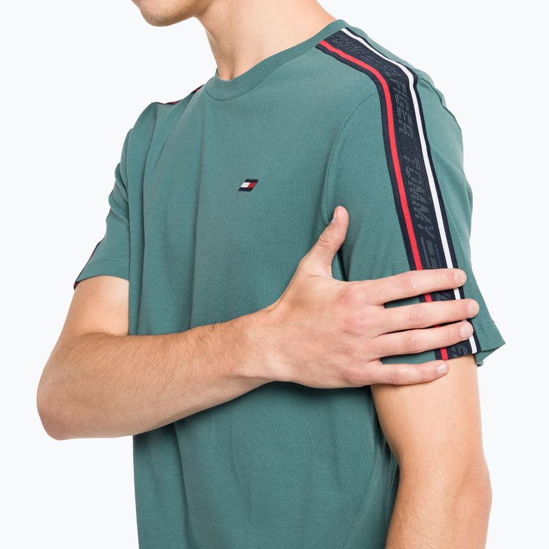 Tommy Hilfiger Herren-Workout-Shirt Textured Tape grün