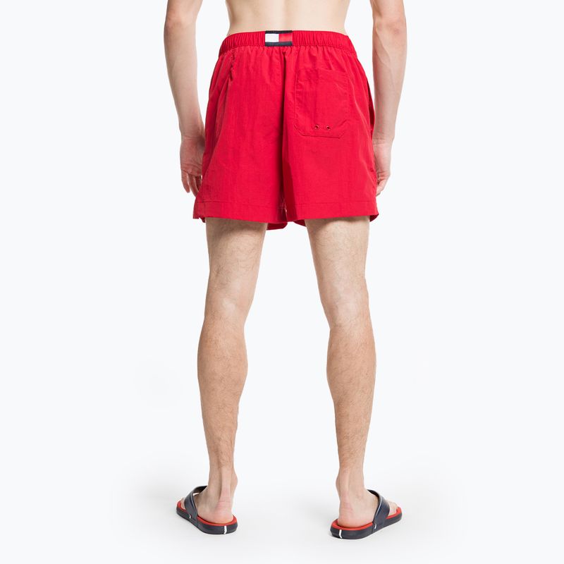 Herren Tommy Hilfiger Medium Drawstring swim shorts rot