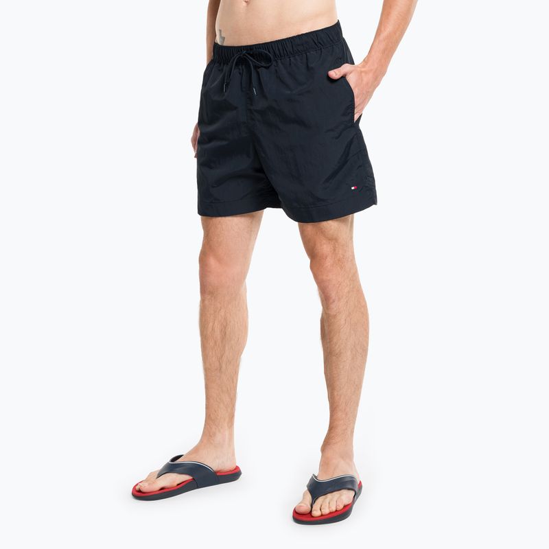 Herren Tommy Hilfiger Medium Drawstring swim shorts blau
