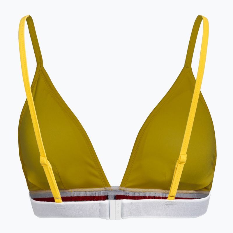 Tommy Hilfiger Triangle Rp gelbes Badeanzug-Oberteil 2