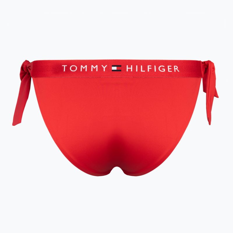 Tommy Hilfiger Side Tie Cheeky Badeanzug unten rot 2