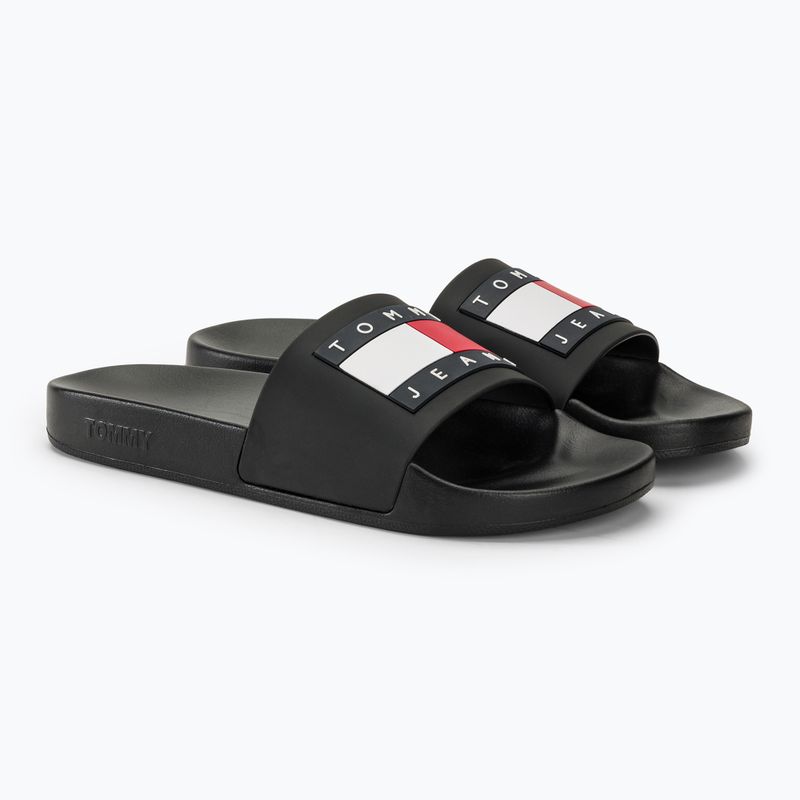 Tommy Jeans Pool Slide Ess schwarz Herren-Flip-Flops 4