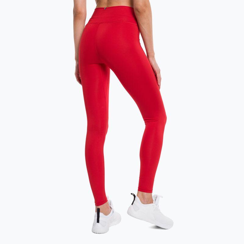Tommy Hilfiger Essentials Rw Full Length Damen Trainingsleggings rot