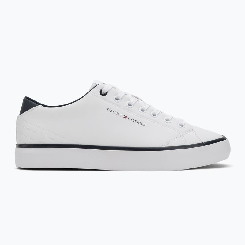 Tommy Hilfiger Herren Turnschuhe Th Hi Vulc Core Low Leather Ess YBS weiß 2