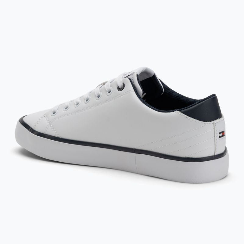 Tommy Hilfiger Herren Turnschuhe Th Hi Vulc Core Low Leather Ess YBS weiß 3