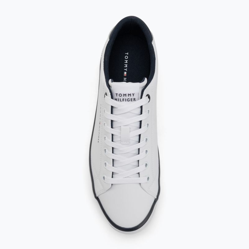Tommy Hilfiger Herren Turnschuhe Th Hi Vulc Core Low Leather Ess YBS weiß 5