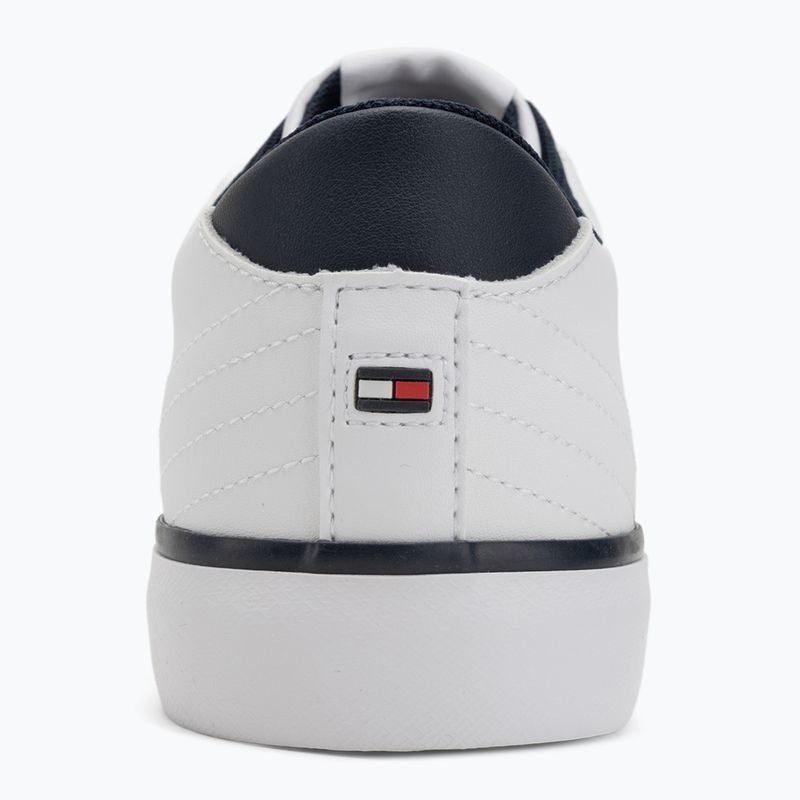 Tommy Hilfiger Herren Turnschuhe Th Hi Vulc Core Low Leather Ess YBS weiß 6