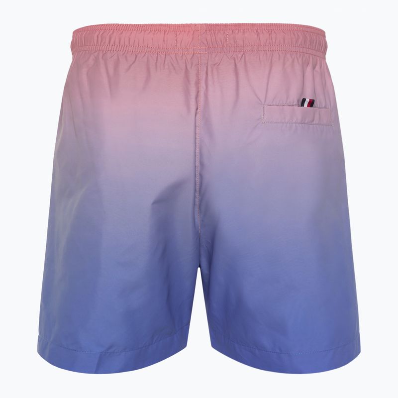 Tommy Hilfiger Herren Medium Drawstring Print ombre Korallenblüte/blauer Zauberspruch swim shorts 2