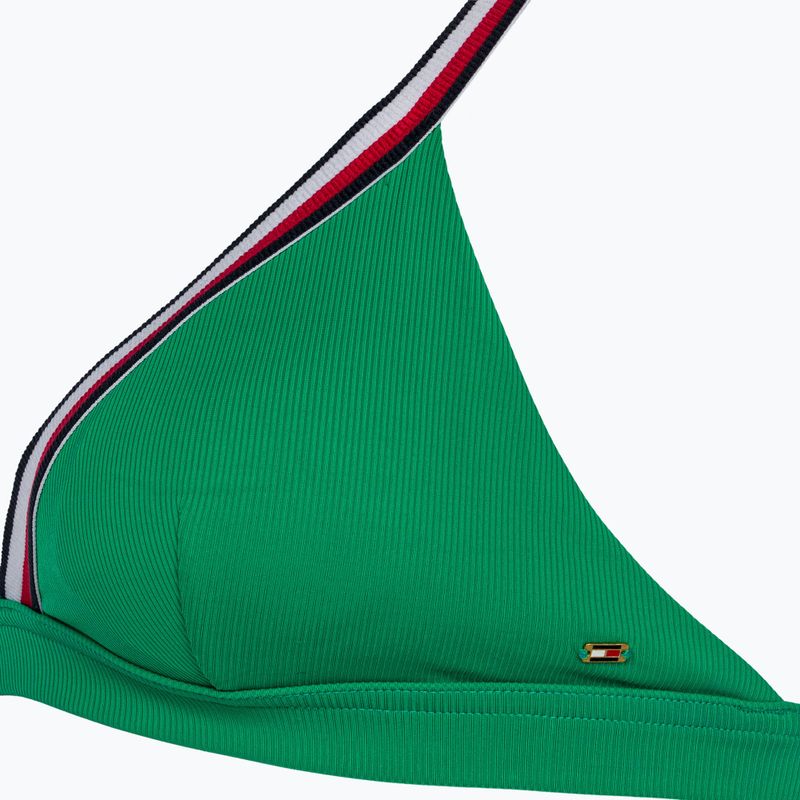 Tommy Hilfiger Triangle Rp olympisches grünes Badeanzug-Top 3