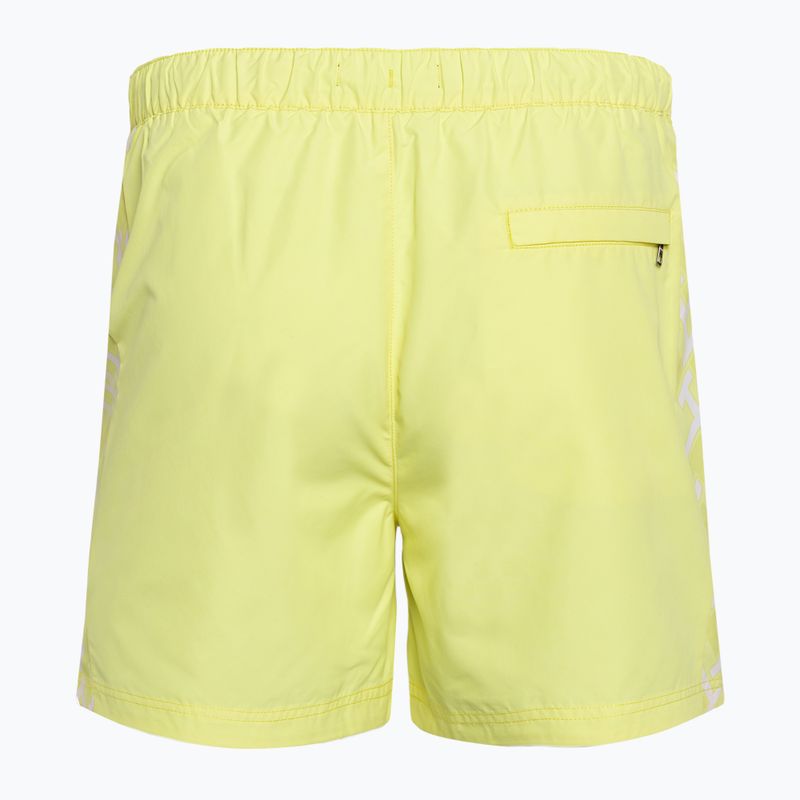 Tommy Hilfiger Herren Badeshorts SF Medium Drawstring Print reaktive Monogramm gelb Tulpe 2