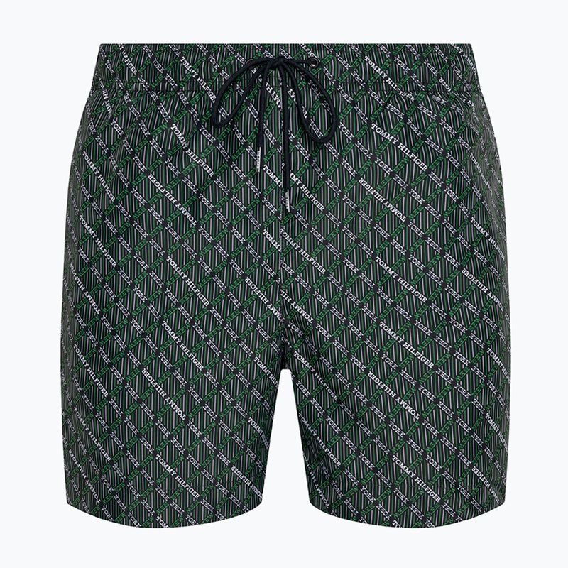 Herren Tommy Hilfiger Medium Drawstring Print swim shorts new york geo grün