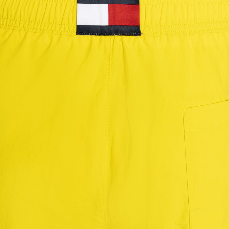 Herren Tommy Hilfiger Medium Drawstring Tal gelbe Badeshorts 4