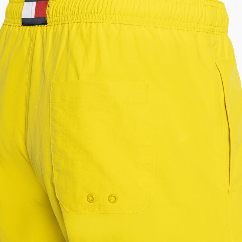 Herren Tommy Hilfiger Medium Drawstring Tal gelbe Badeshorts 5