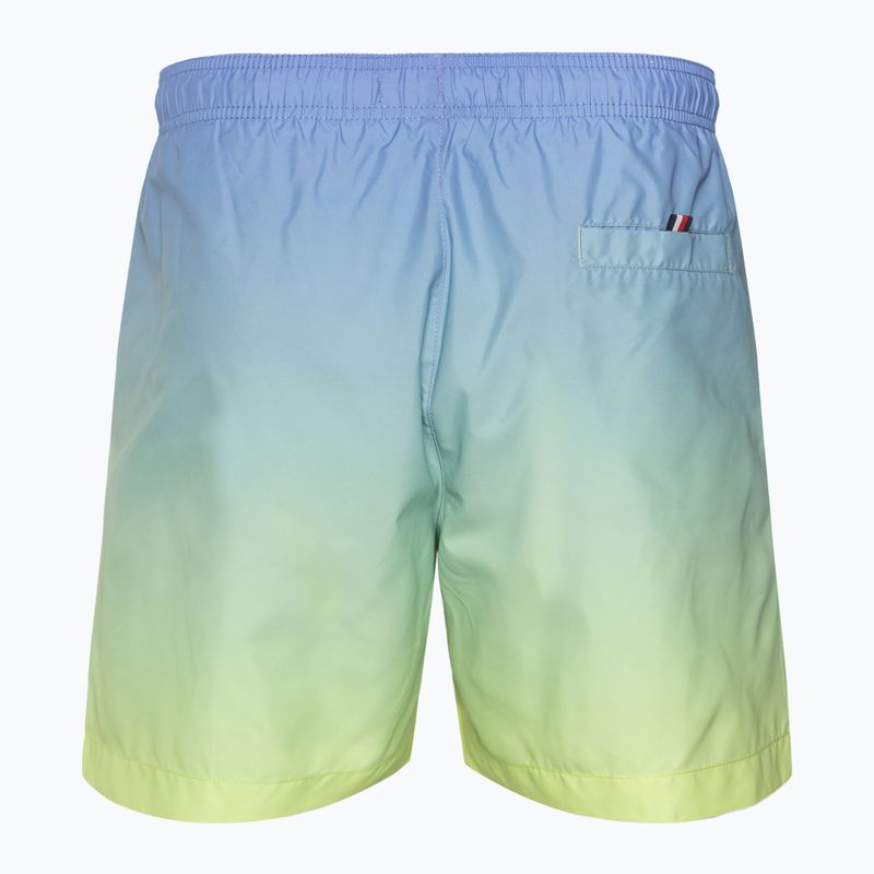 Tommy Hilfiger Herren Medium Drawstring Print ombre blauer Spruch/gelbe Tulpe swim shorts 2