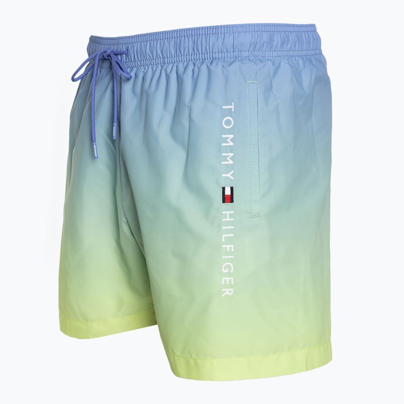 Tommy Hilfiger Herren Medium Drawstring Print ombre blauer Spruch/gelbe Tulpe swim shorts 3