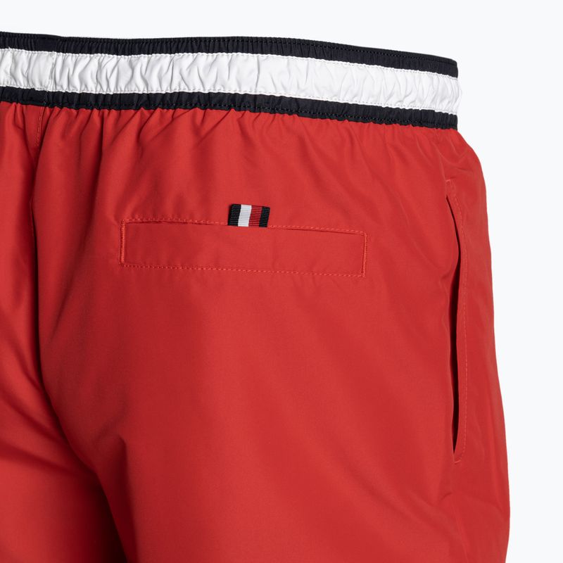 Herren Tommy Hilfiger Medium Drawstring primär rot swim shorts 4