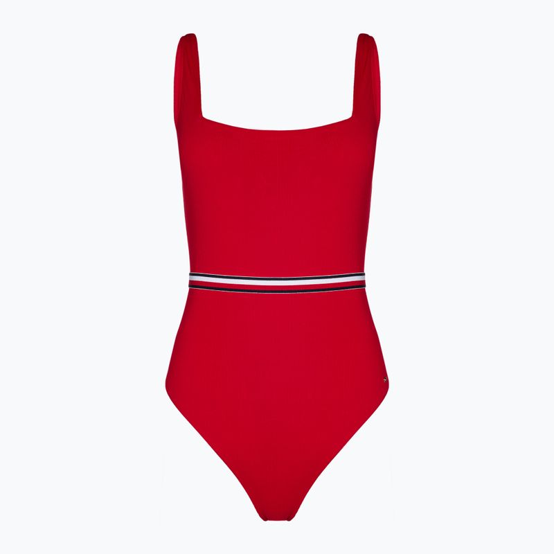 Badeanzug Damen Tommy Hilfiger Square Neck One Piece primary red