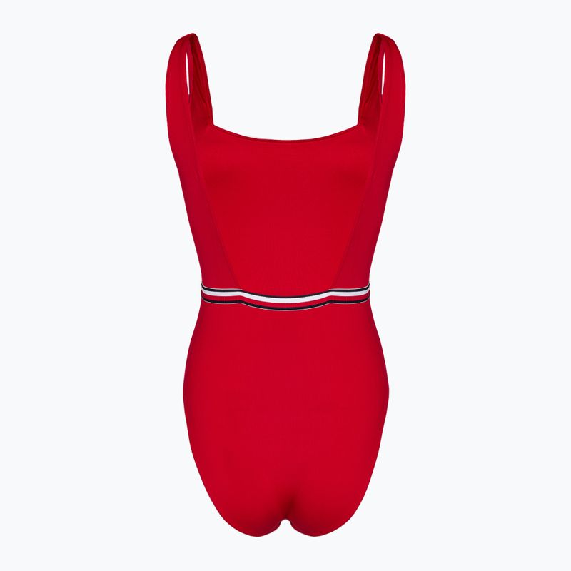 Badeanzug Damen Tommy Hilfiger Square Neck One Piece primary red 2