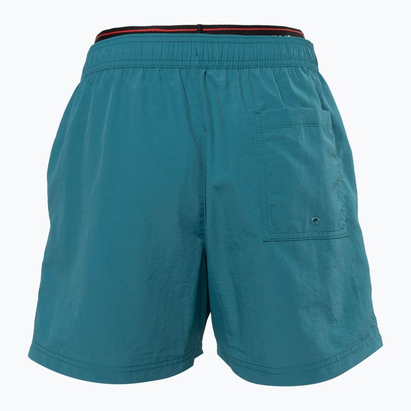 Herren Tommy Jeans DW SF Medium Drawstring Badeshorts zeitlos teal 2