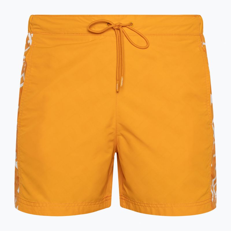 Tommy Hilfiger Herren Badeshorts SF Medium Drawstring Print reaktive Monogramm reichen Ocker