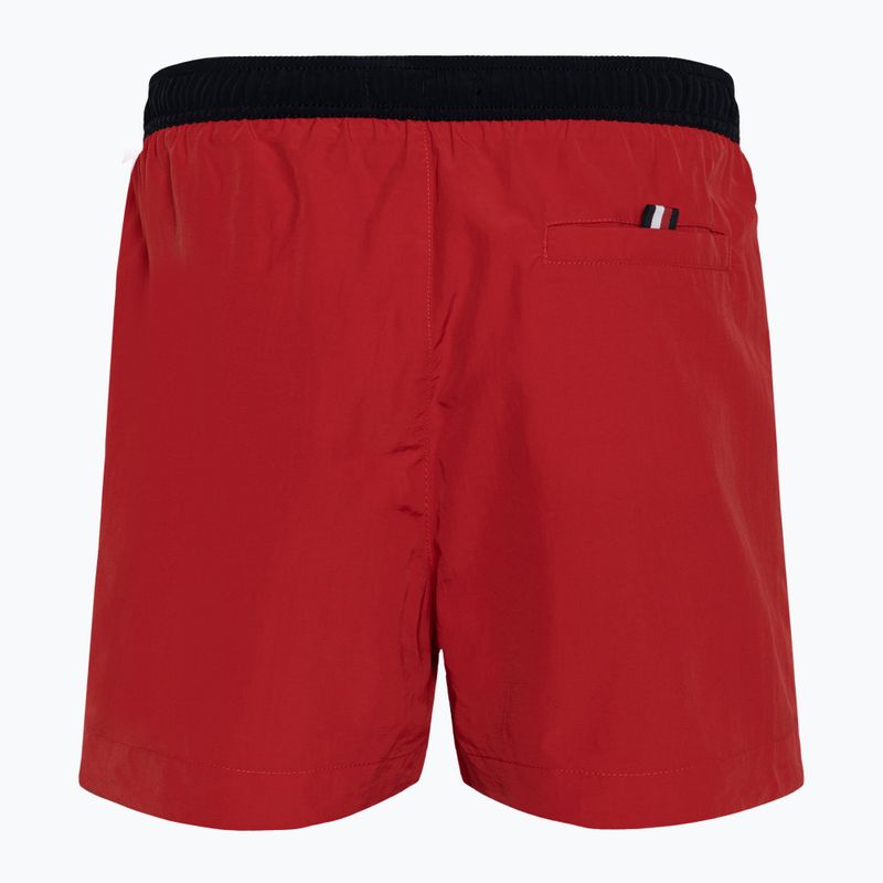 Herren Tommy Hilfiger Medium Drawstring primär rot swim shorts 2