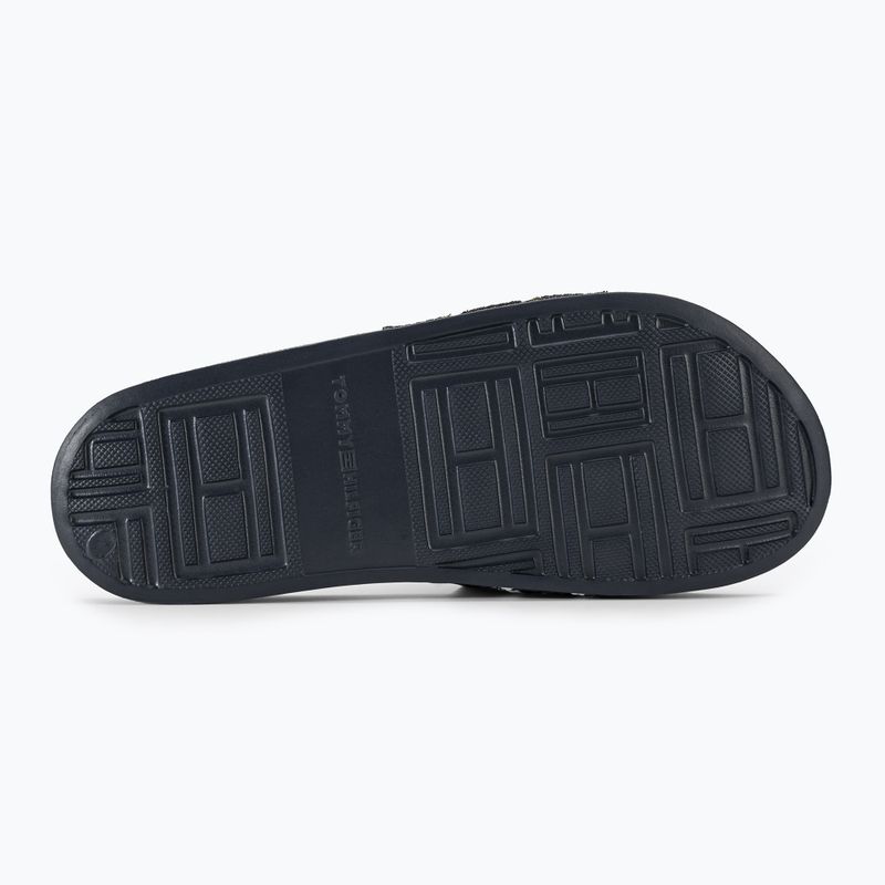 Tommy Hilfiger Damen Pantoletten Poolslide Mit Gurtband Raum blau 5