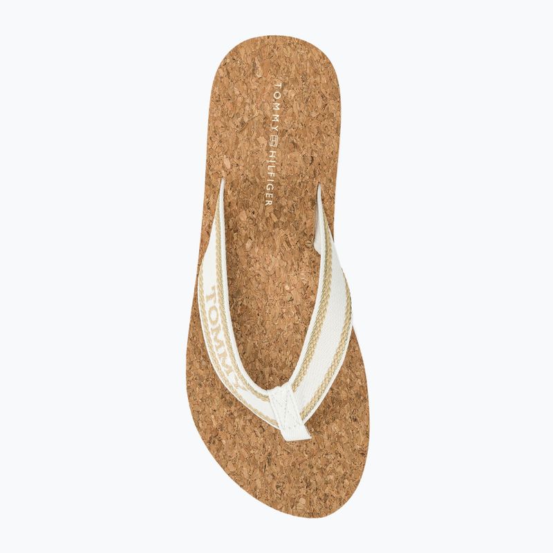 Tommy Hilfiger Damen Kork Strand Sandale Ernte Weizen Pantoletten