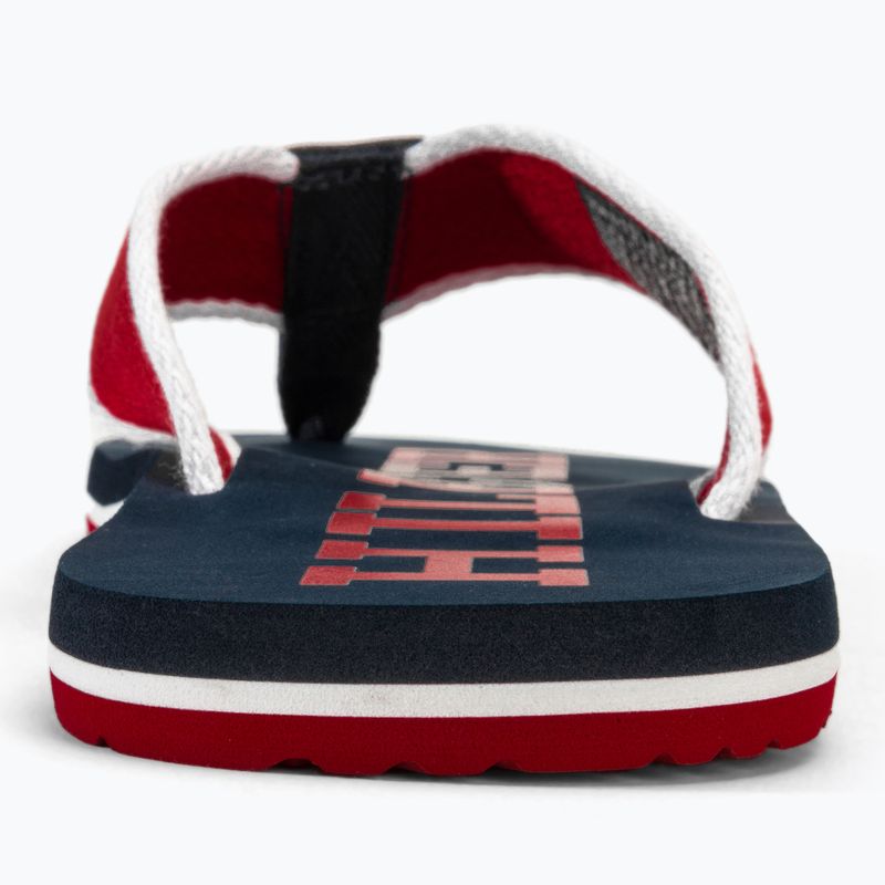 Tommy Hilfiger Herren Patch Beach Sandale primär rot Flip Flops 6