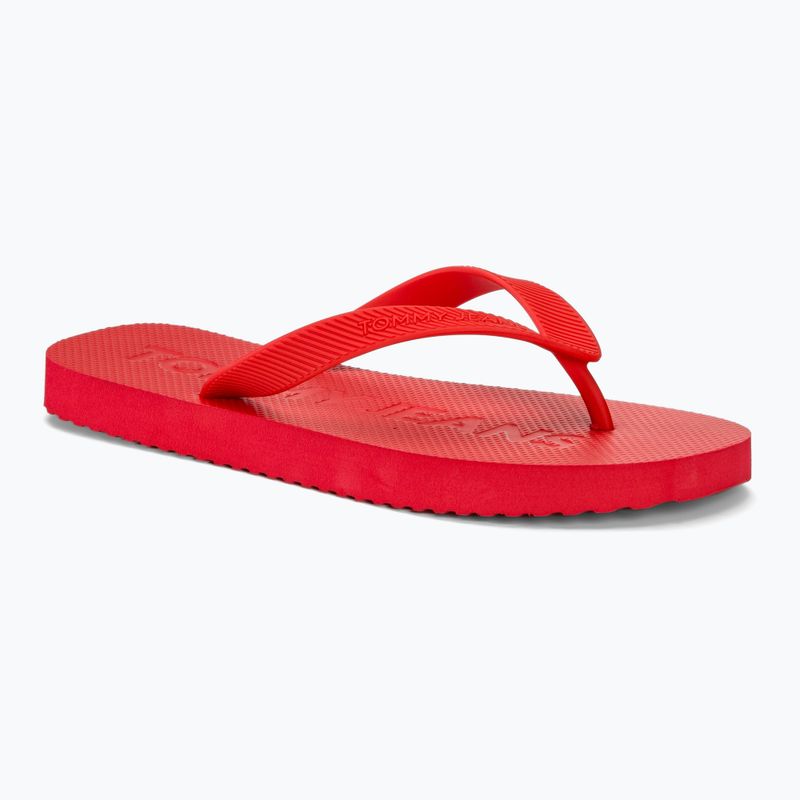 Tommy Jeans Beach Flip Flop für Männer tief purpurrot