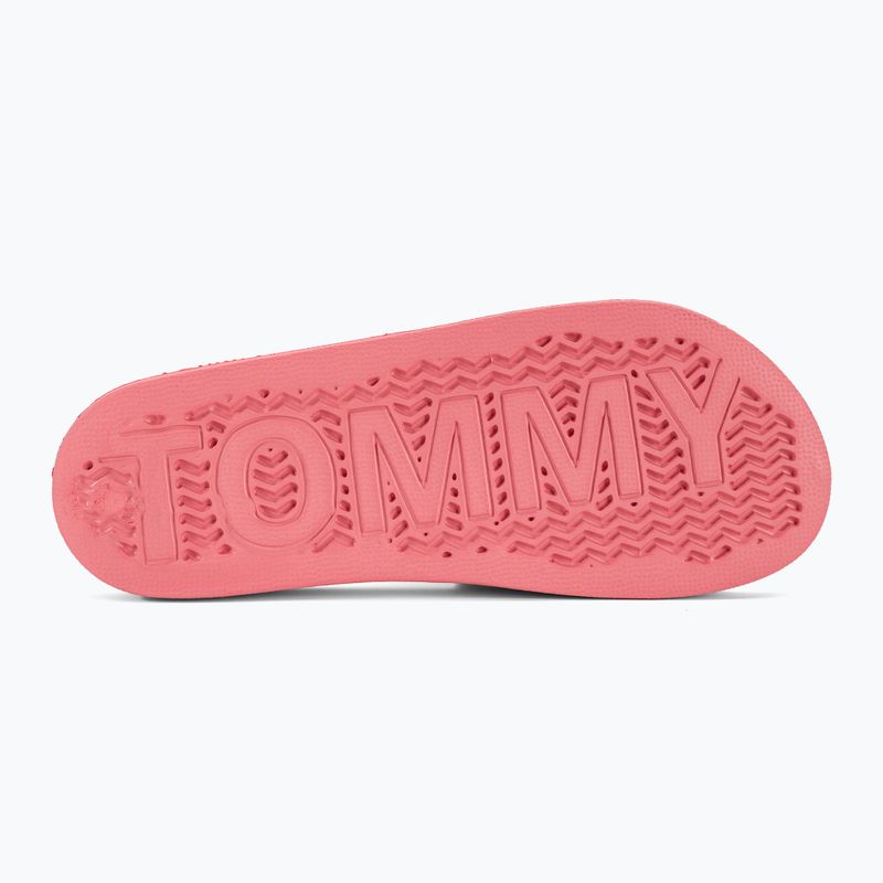 Tommy Jeans Flag Pool Slide Ess gekitzelt rosa Damen Flip-Flops