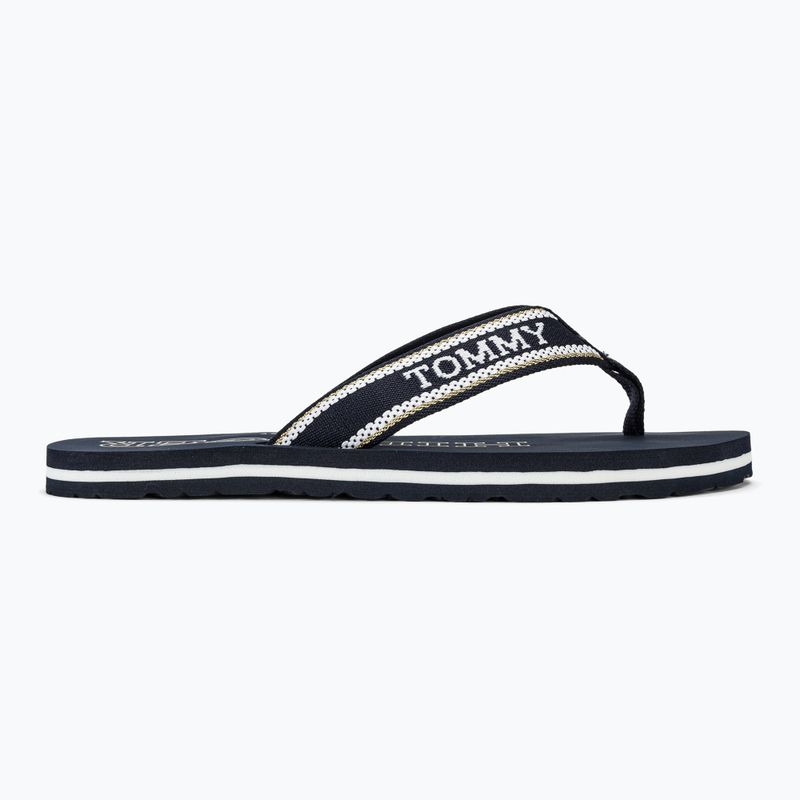 Tommy Hilfiger Beach Sandal Damen Pantoletten Space Blau 2