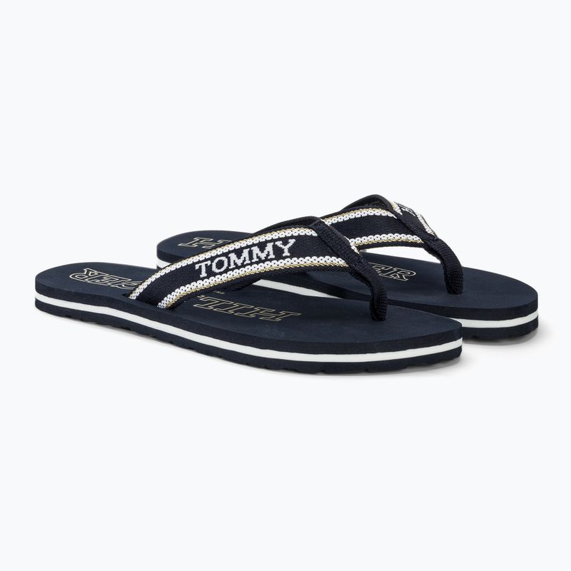 Tommy Hilfiger Beach Sandal Damen Pantoletten Space Blau 4