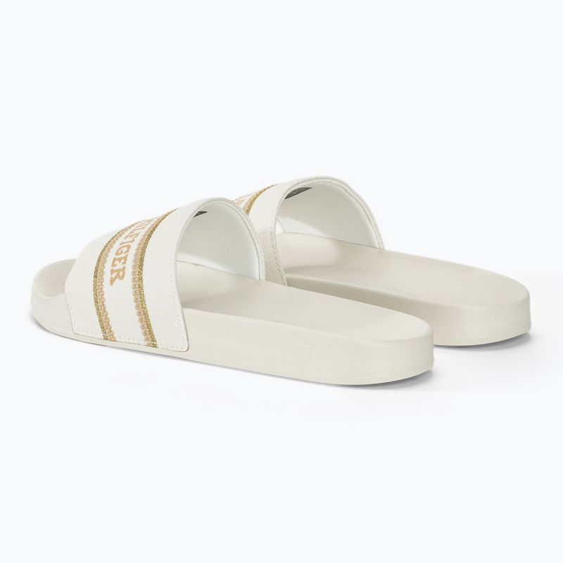 Tommy Hilfiger Damen Pantoletten Poolslide mit Gurtband ecru 3