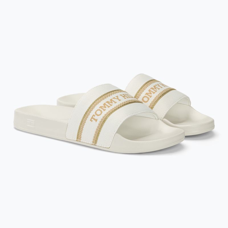 Tommy Hilfiger Damen Pantoletten Poolslide mit Gurtband ecru 4