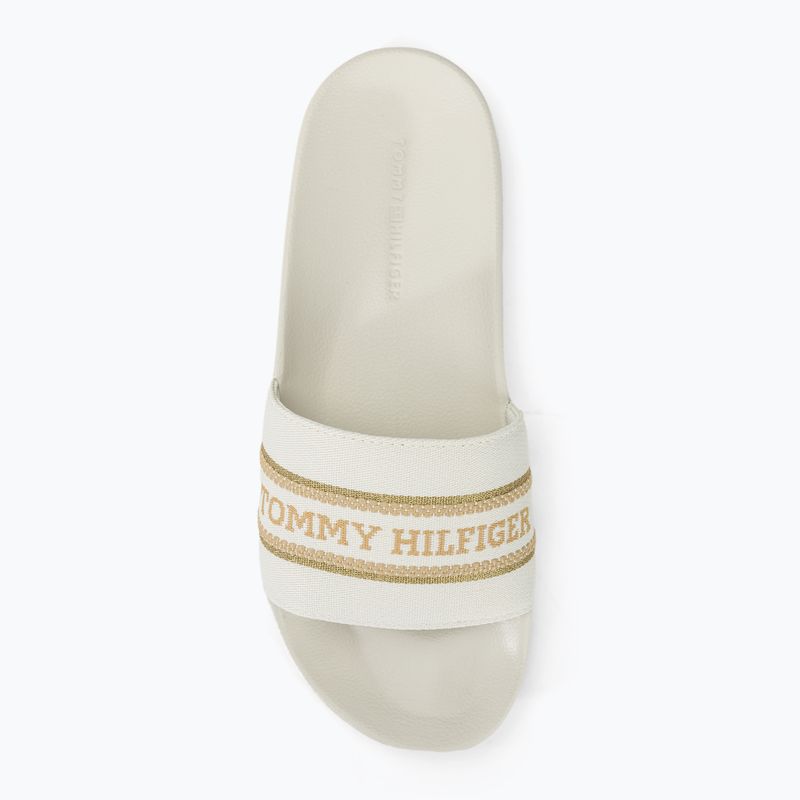Tommy Hilfiger Damen Pantoletten Poolslide mit Gurtband ecru 6