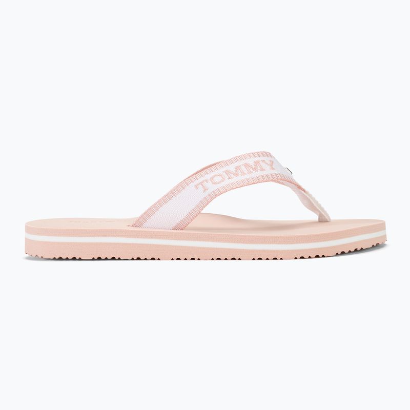 Tommy Hilfiger Damen Webbing Pool Slide 0LA ecru/whimsical rosa Pantoletten 2