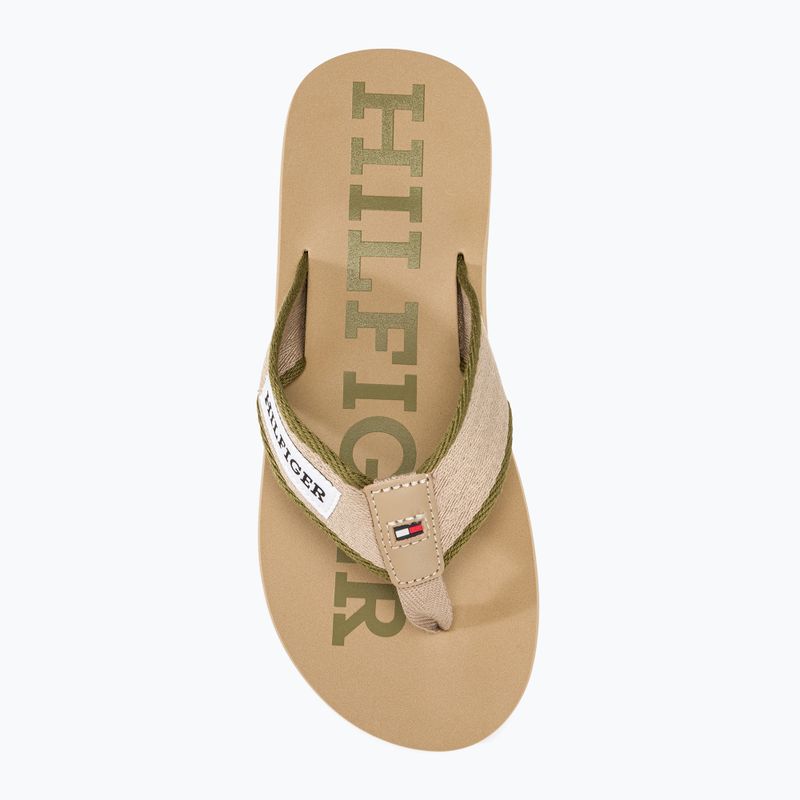 Tommy Hilfiger Herren Patch Beach Sandale beige Flip Flops 5