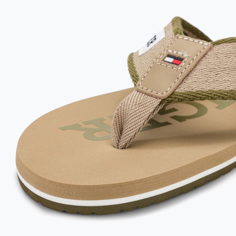 Tommy Hilfiger Herren Patch Beach Sandale beige Flip Flops 7