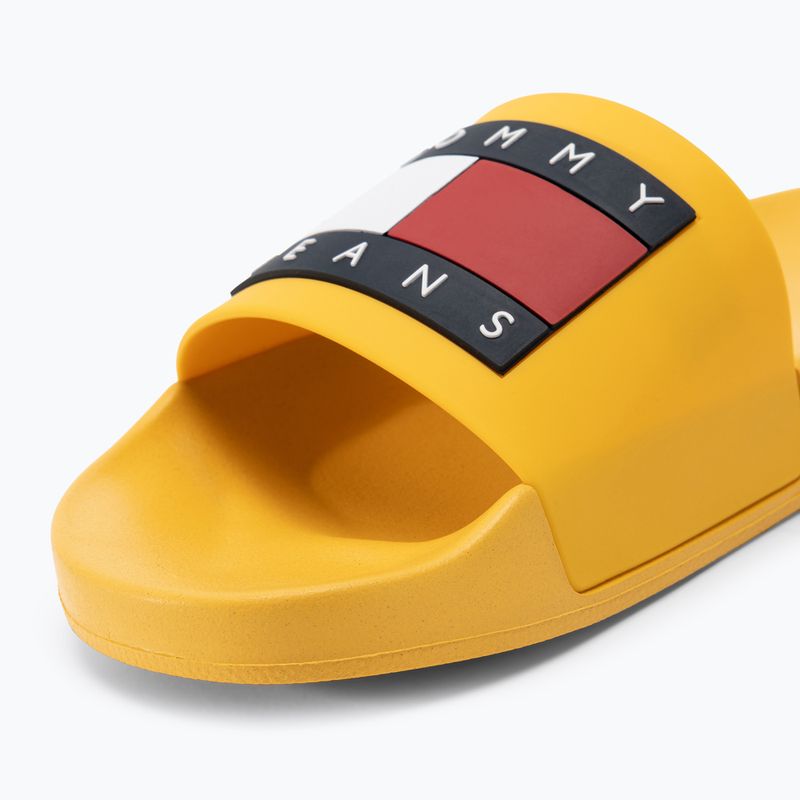 Herren Tommy Jeans Pool Slide Ess warme gelbe Flip-Flops